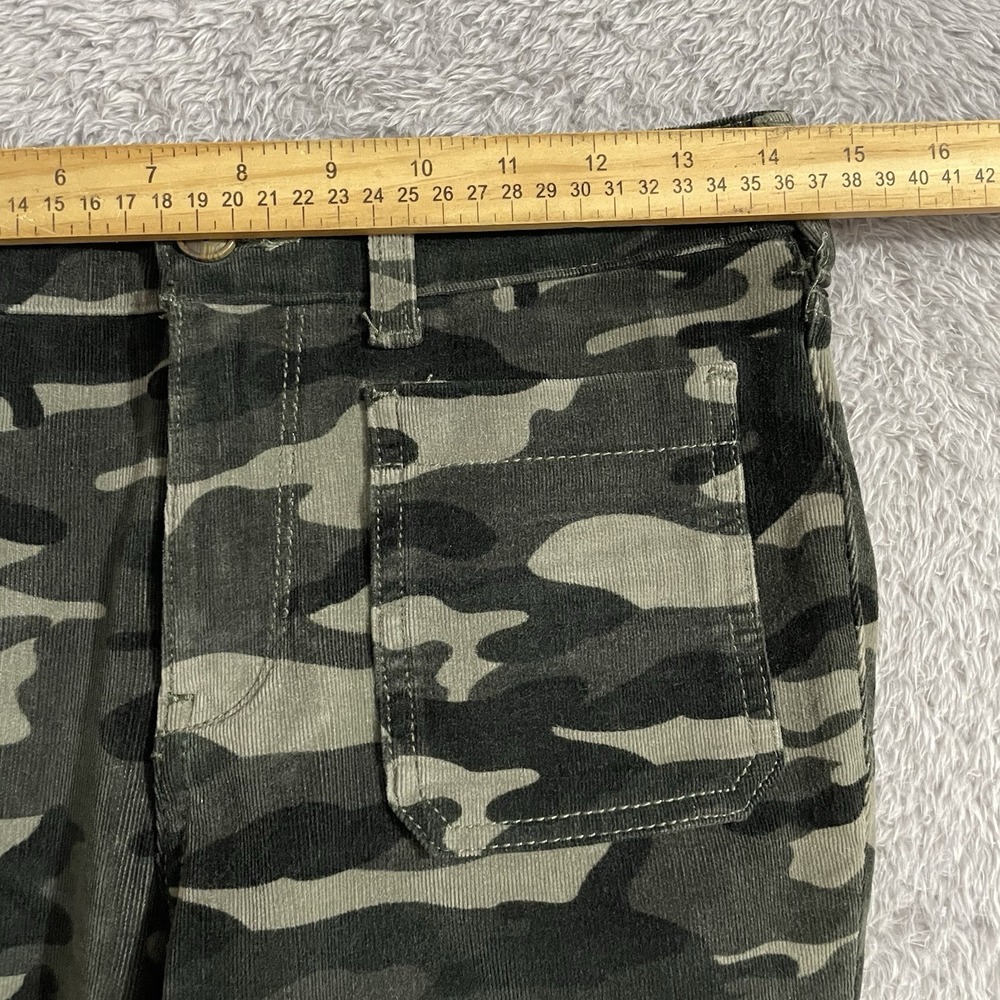 Pilcro And The Letterpress Pants Womens 26 High Rise Skinny‎ Camouflage Corduroy - Picture 4 of 8